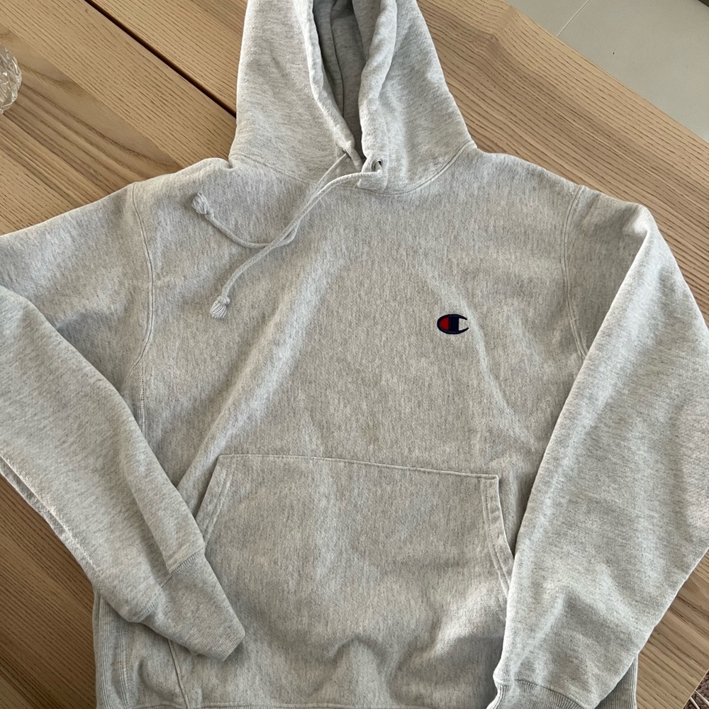 Grey champion hoodie